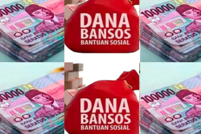 Ilustrasi uang pencairan bansos.