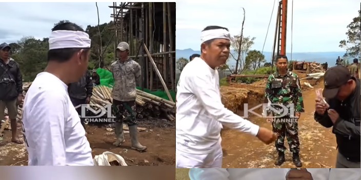 Gubernur Jawa Barat Dedi Mulyadi membayar pekerja bangunan Eiger Camp Rp250 ribu