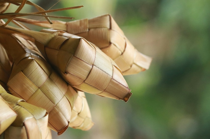 Ketupat, makanan khas Lebaran.