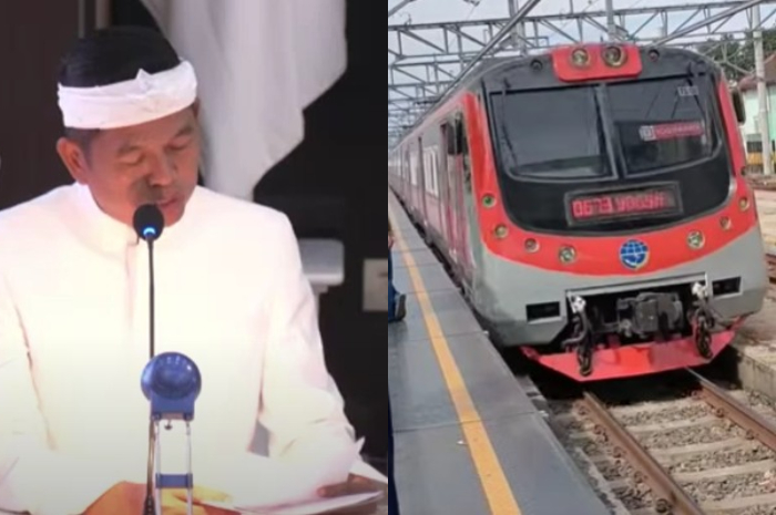 Gubernur Jawa Barat, Dedi Mulyadi akan mengembangkan kereta di Kota Bandung.