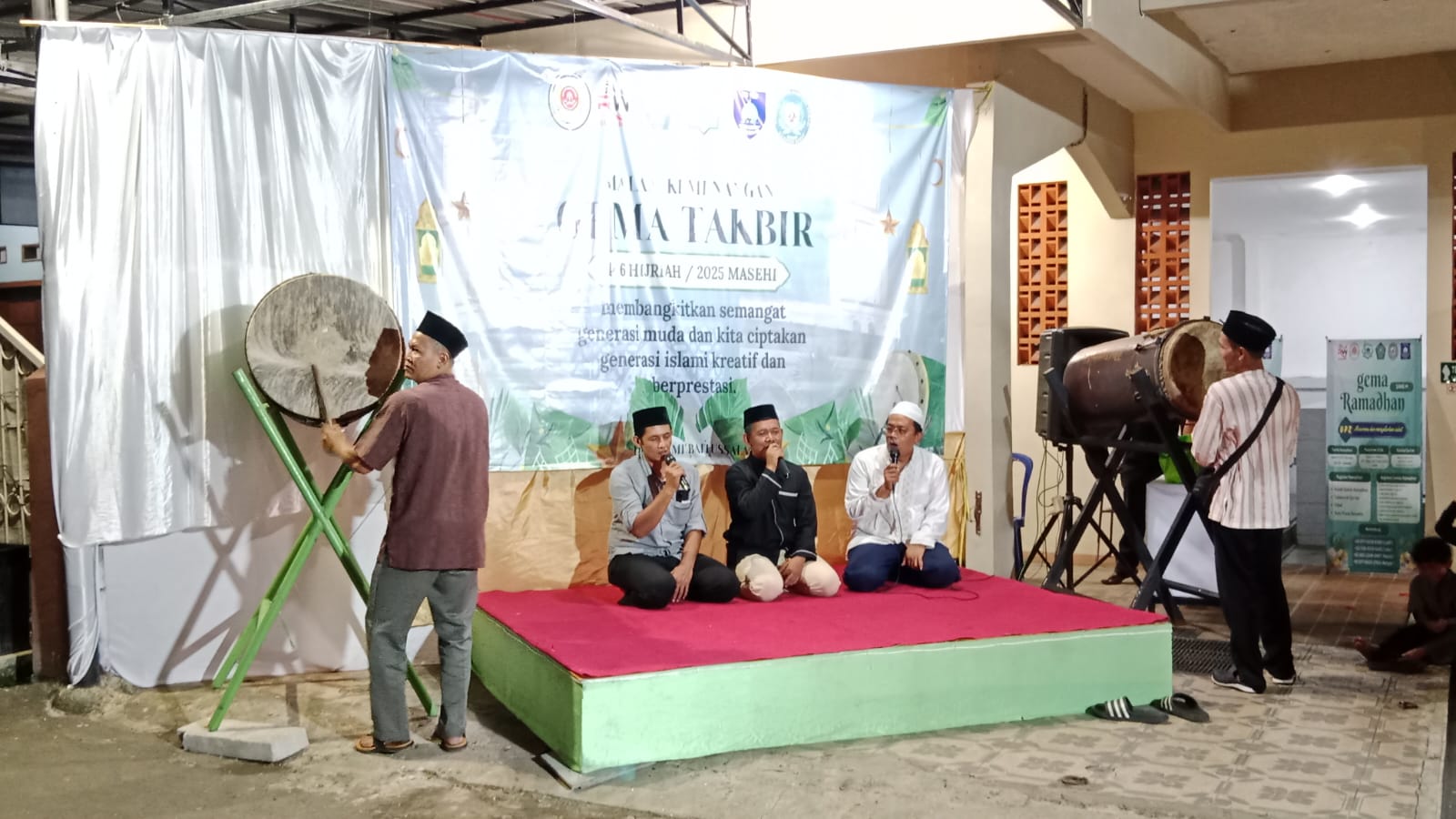 Lomba Tabuh Bedug di Masjid Jami Baitussalam Cilendek Bogor.