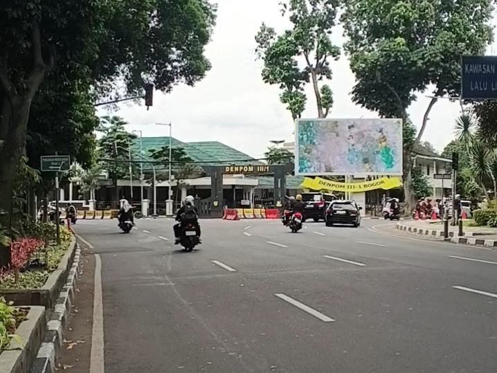 Suasana di Kota Bogor pada hari pertama Lebaran 2025 terpantau lengang.