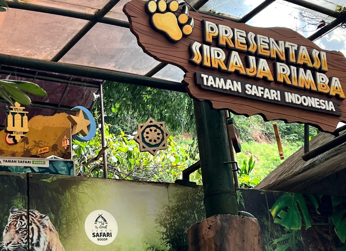 Suasana Taman Safari Indonesia (TSI) Bogor di Kecamatan Cisarua, Kabupaten Bogor.