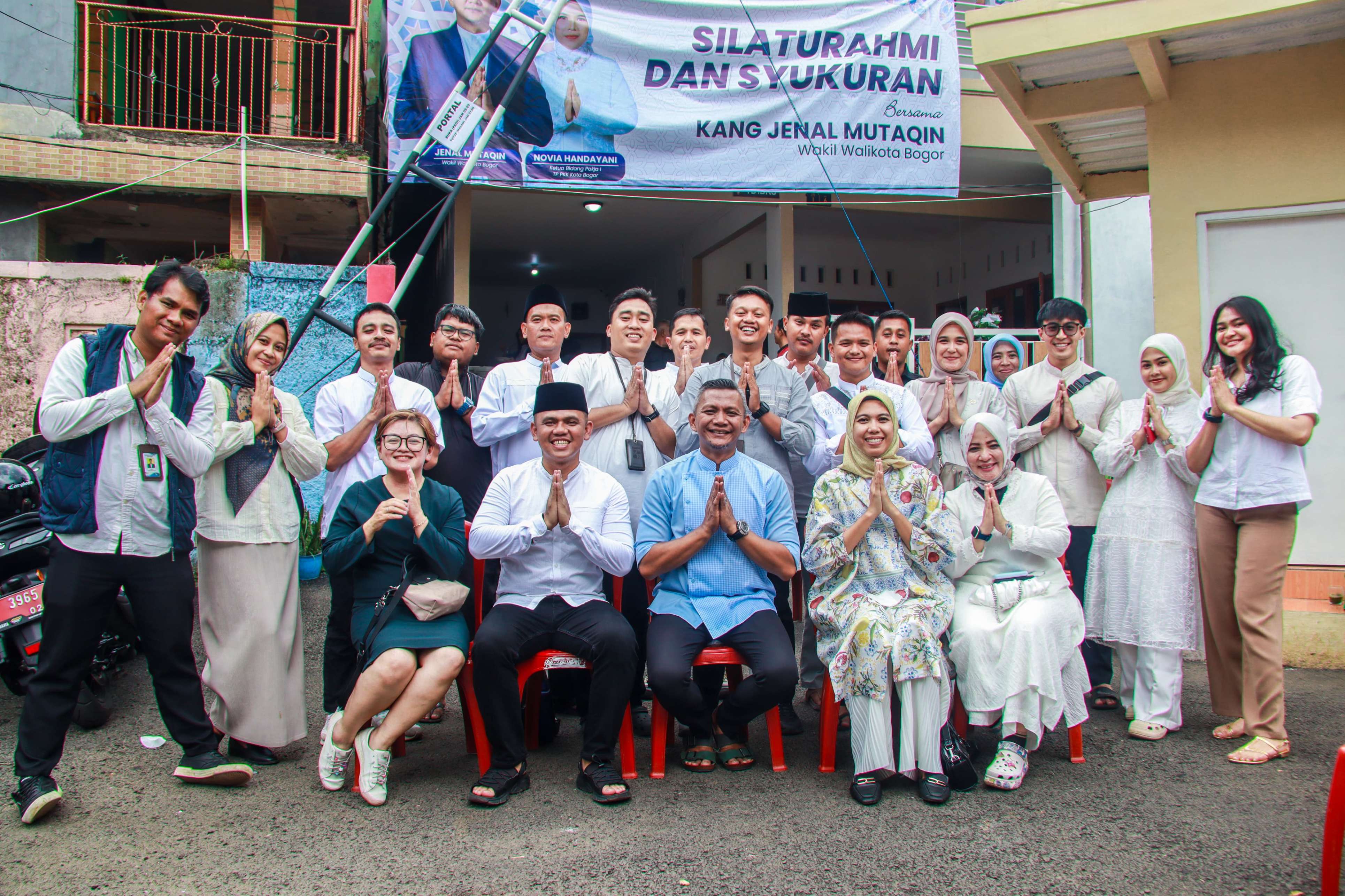 Suasana Open House yang dilakukan Wakil Wali Kota Bogor Jenal Mutaqin.