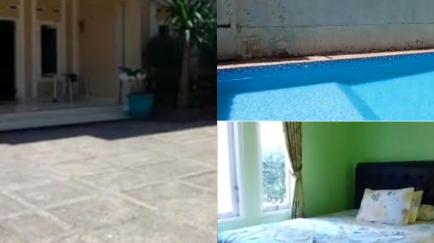 Villa Daffa yang berlokasi di Jalan Taman Safari, Kampung Joglo, Desa Cibeureum, Kecamatan Cisarua, Kabupaten Bogor, Jawa Barat.
