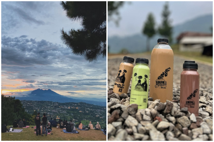 Suasana Humaira Coffee di Desa Batu Layang, Kecamatan Cisarua, Kabupaten Bogor.