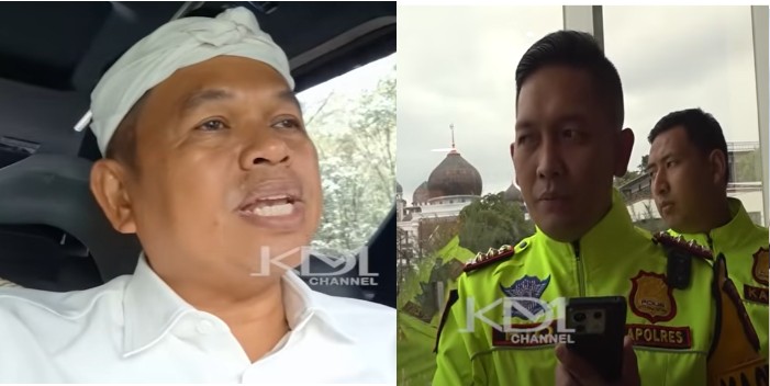 Gubernur Jawa Barat Dedi Mulyadi saat menghubungi Kapolres Bogor AKBP Rio Wahyu Anggoro terkait lalu lintas Puncak Bogor