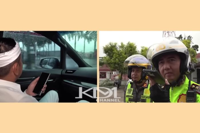 Kapolres Cianjur, AKBP Rohman Yonky Dilatha saat ditelpon Gubernur Jawa Barat Dedi Mulyadi.