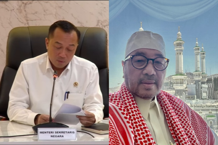 Mensesneg Prasetyo Hadi (kiri) Anggota DPR RI Firman Soebagyo (kanan).
