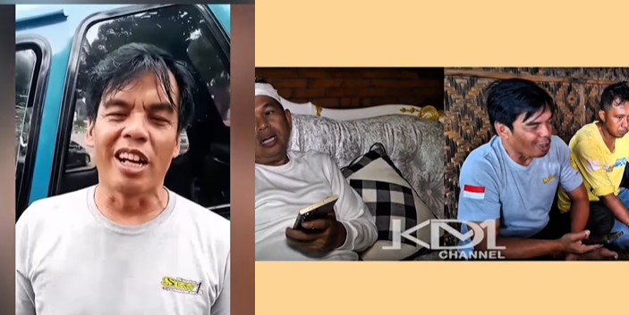Gubernur Jawa Barat Dedi Mulyadi saat berbincang dengan supir angkot Puncak Bogor terkait pemotongan dana kompensasi