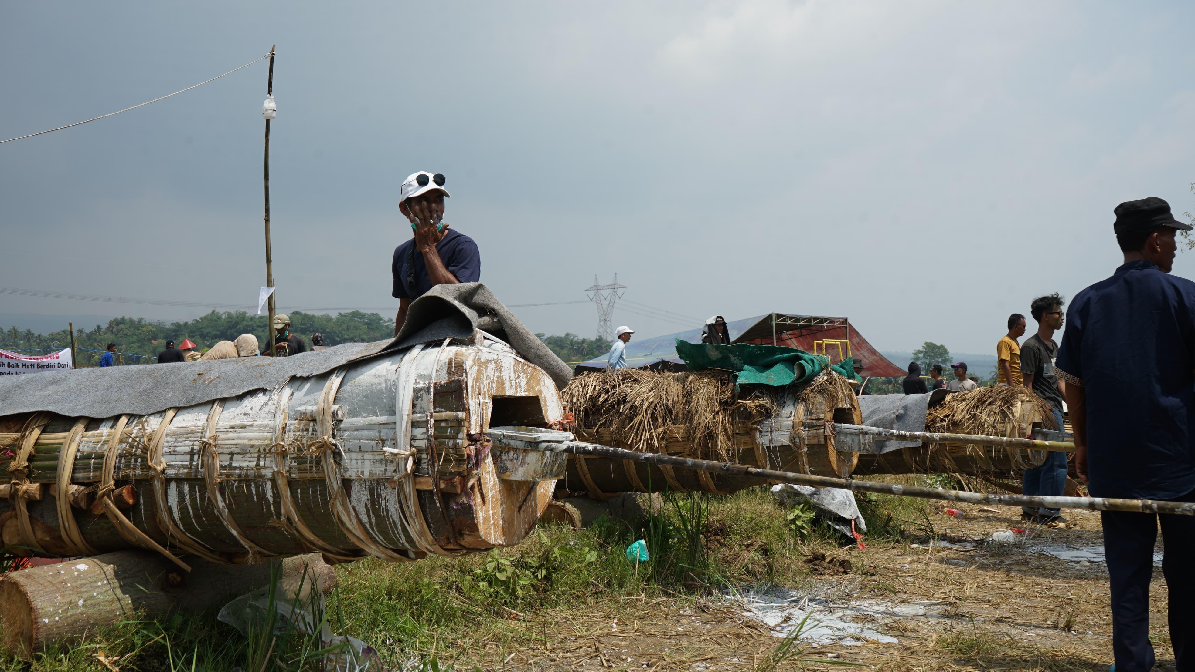 Festival Meriam Karbit di Kampung Mulyasari, Desa Tanjung Sari, Kecamatan Tanjung Sari, Kabupaten Bogor.