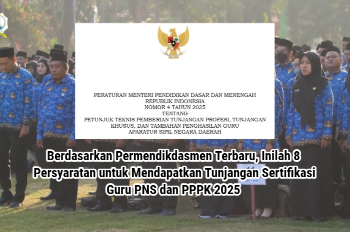Ilustrasi persyaratan untuk mendapatkan tunjangan sertifikasi guru.
