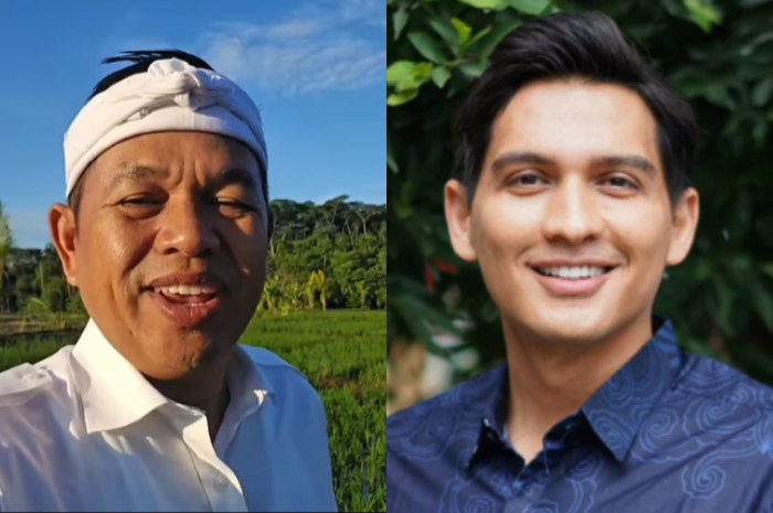 Gubernur Jawa Barat Dedi Mulyadi dan Bupati Indramayu Lucky Hakim.