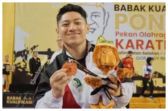 Karateka nasional Hazel Ramadhan.