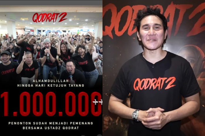Vino G Bastian bermain dalam&nbsp;Film Qodrat 2 dan sudha tembus 1 juta penonton.