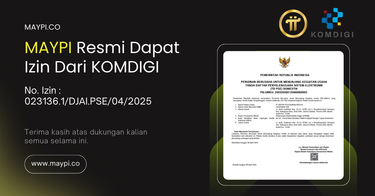 Maypi.co resmi dapat izin dari Komdigi
