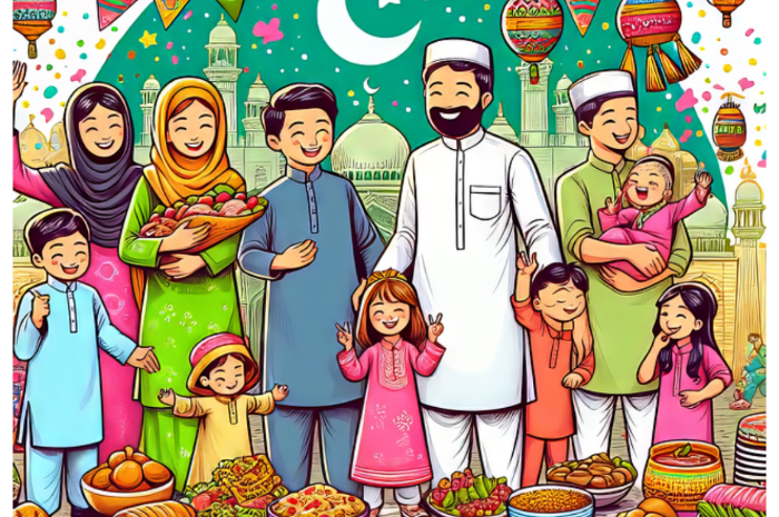 Ilustrasi keseruan halal bihalal