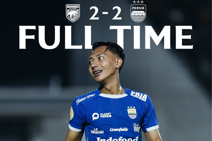 Raih Hasil imbang, Persib Bandung tetap kokoh di puncak klasemen