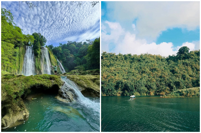 Suasana Curug Cikaso di Sukabummi