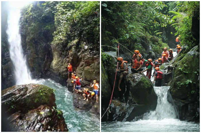 Suasana Curug Naga di kawasan Megamendung Bogor