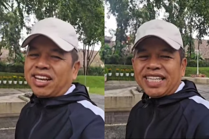 Gubernur Jawa Barat Dedi Mulyadi saat berolah raga di Bandung.