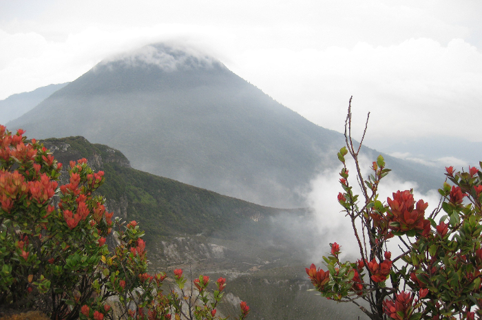 Penampakkan Gunung Gede Pangrango