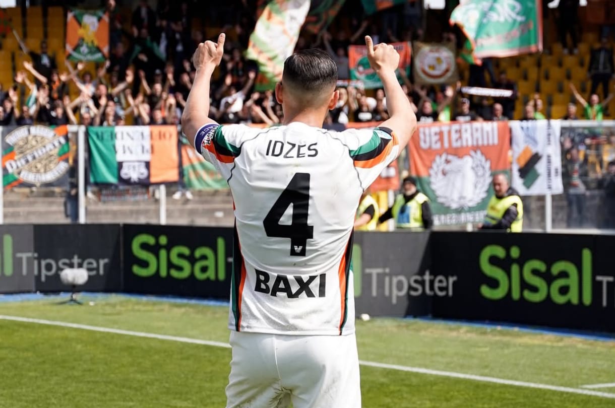 Jay Idzes tampil saat Venezia melawan Monza beberapa waktu lalu.