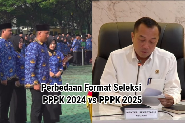 Pelantikan PPPK (kiri) Mensesneg Prasetyo Hadi (kanan)