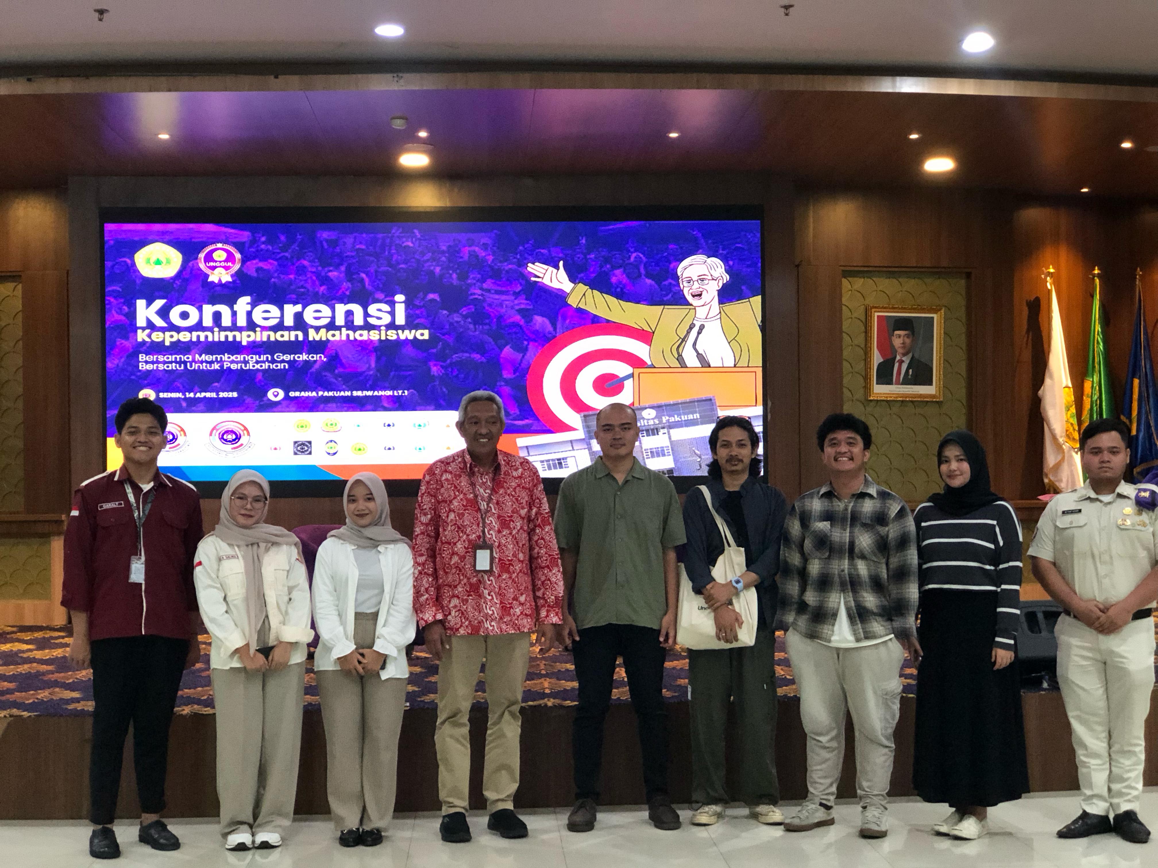 Suasana saat berlangsunganya konferensi kepemimpinan mahasiswa Unpak Bogor