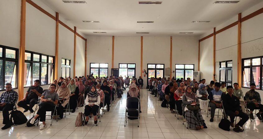 Suasana saat berlangsungnya rapat persiapan pelaksanaan UPK yang diselenggakan Disdik Kabupaten Bogor.
