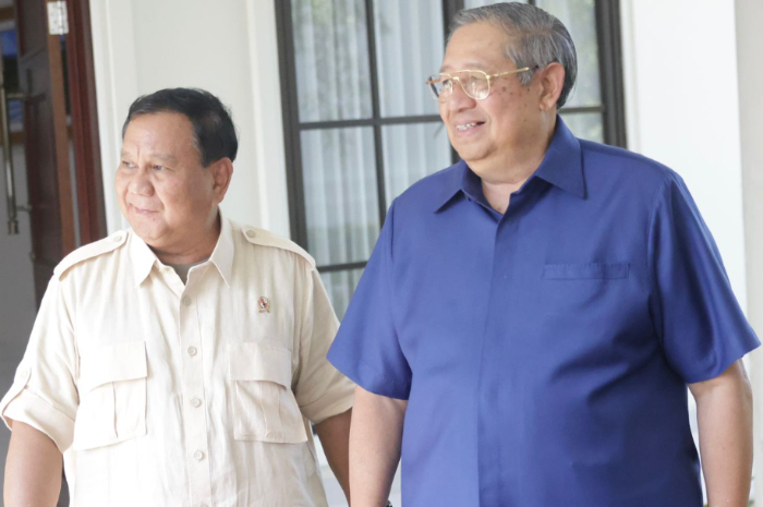 SBY bersama Presiden Prabowo Subianto