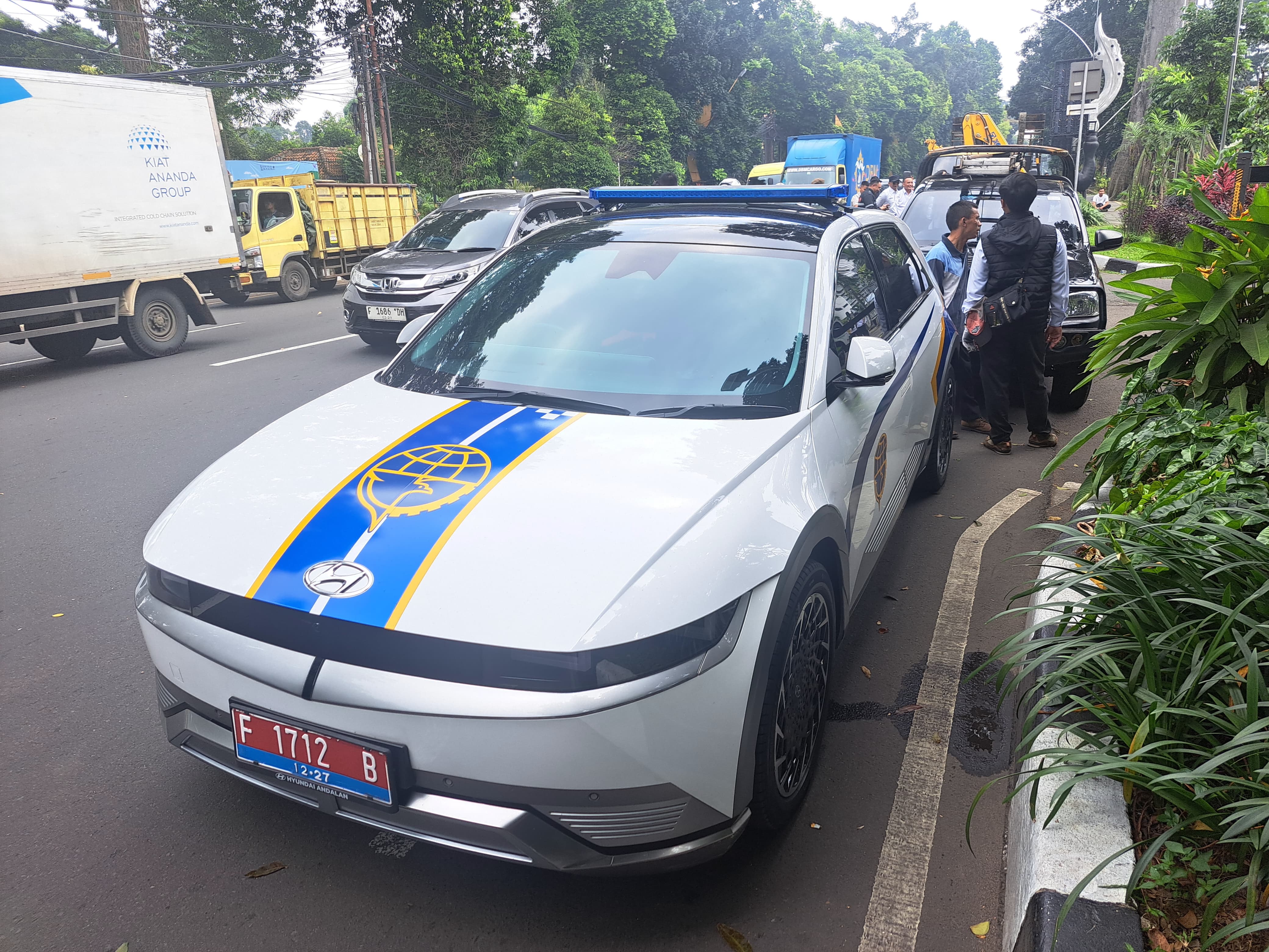 Mobil dinas Wakil Wali Kota Bogor, tampil beda karena mirip dengan kendaraam patroli Dinas Perhubungan (Dishub).