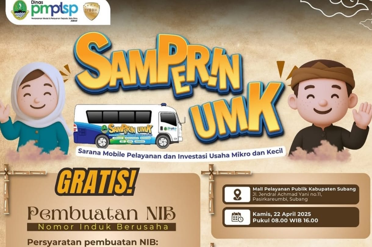 DPMPTSP Jabar akan membuka layanan SAMPERIN UMK di Subang.