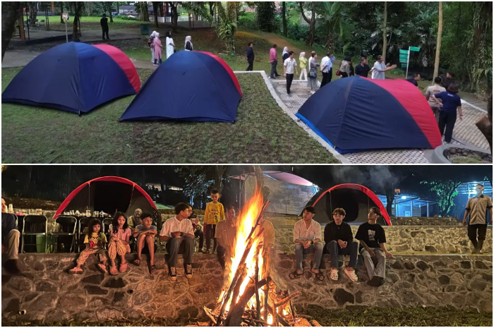 Suasana camping ground di&nbsp;Rivera Outbound & Edutainment Bogor.