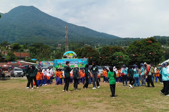 Suasana di Jbound Geo Edu Park yang berada di bawah kaki Gunung Salak.