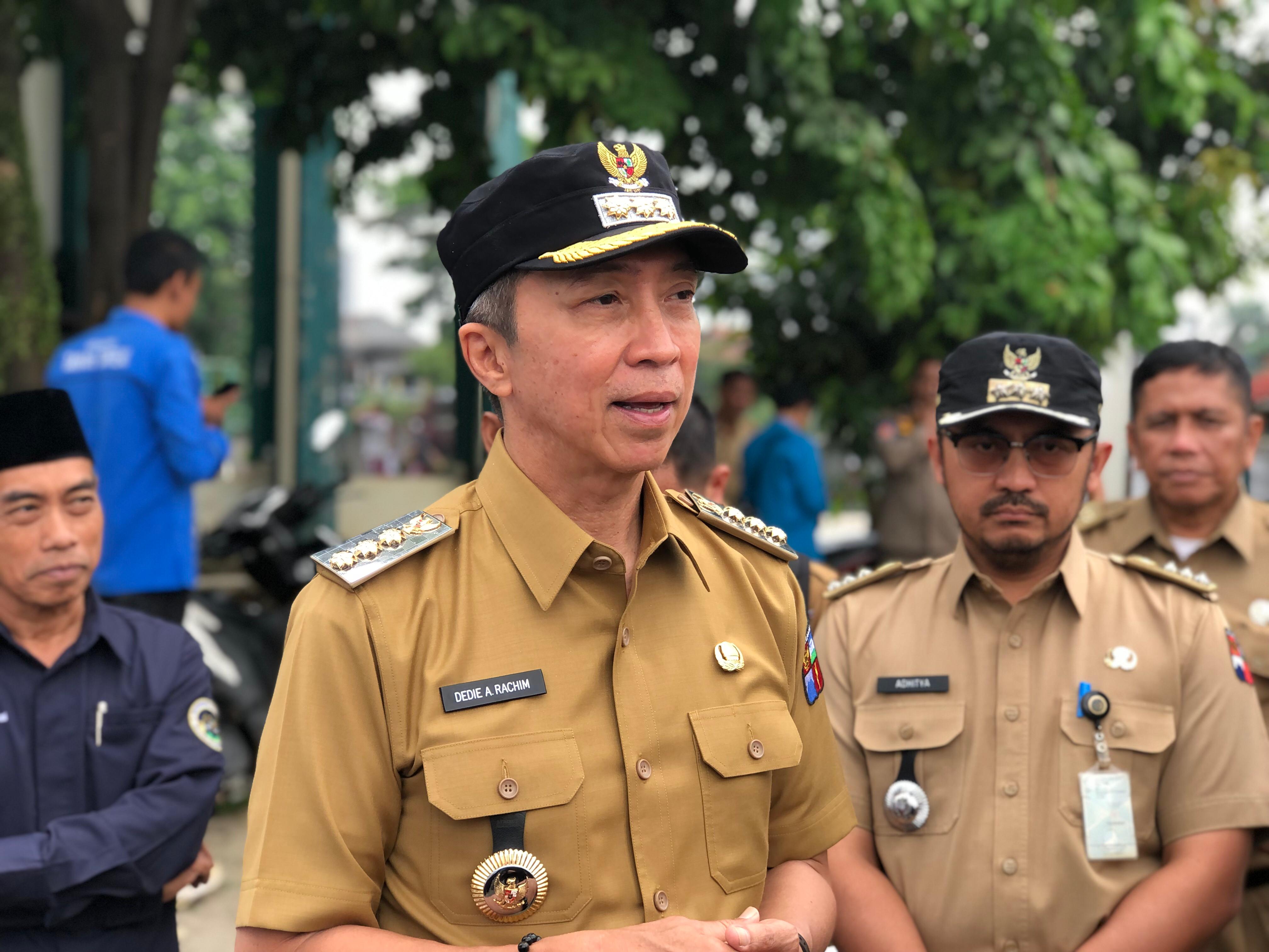Wali Kota Bogor, Dedie Rachim usai meninjau produksi MBG di SPPG Bososwa Bina Insani