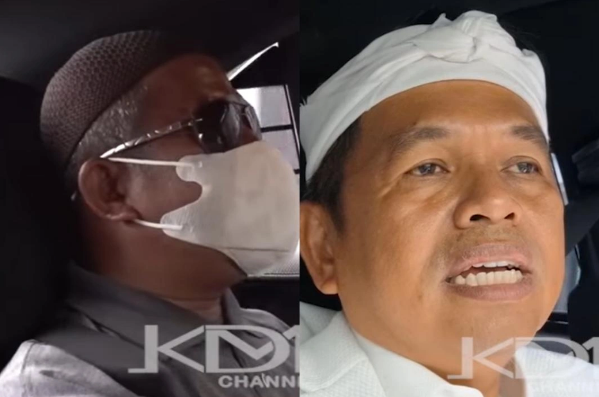 Gubernur Jawa Barat Dedi Mulyadi membantu pedagang.