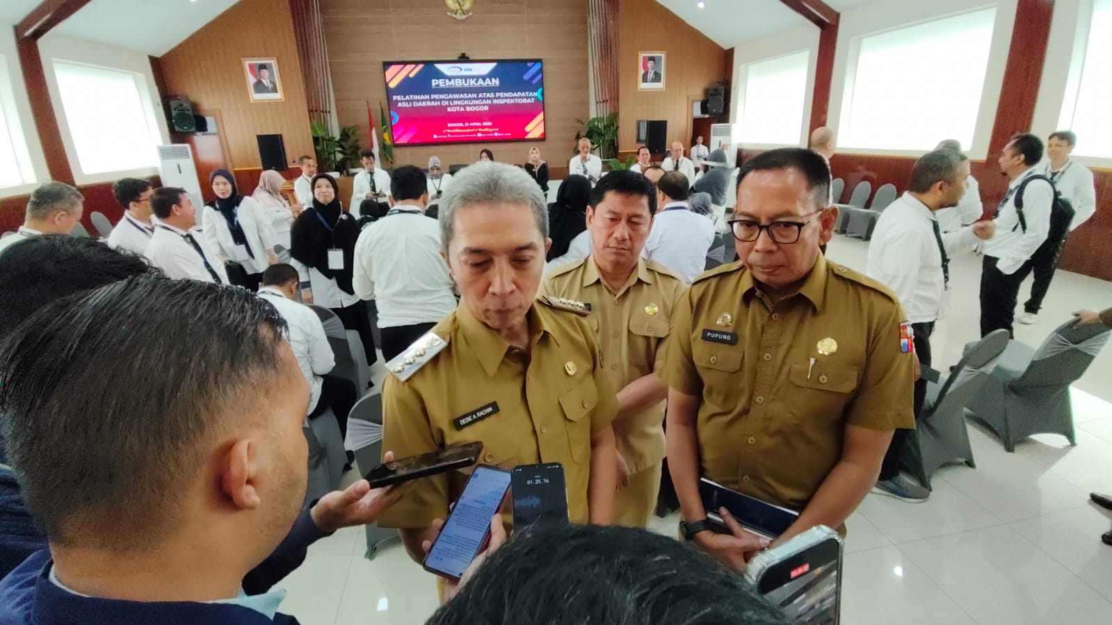 Pelatihan pengawasan atas PAD yang diikuti 37 Aparat Pengawasan Intern Pemerintah (APIP) di lingkungan Inspektorat Kota Bogor.