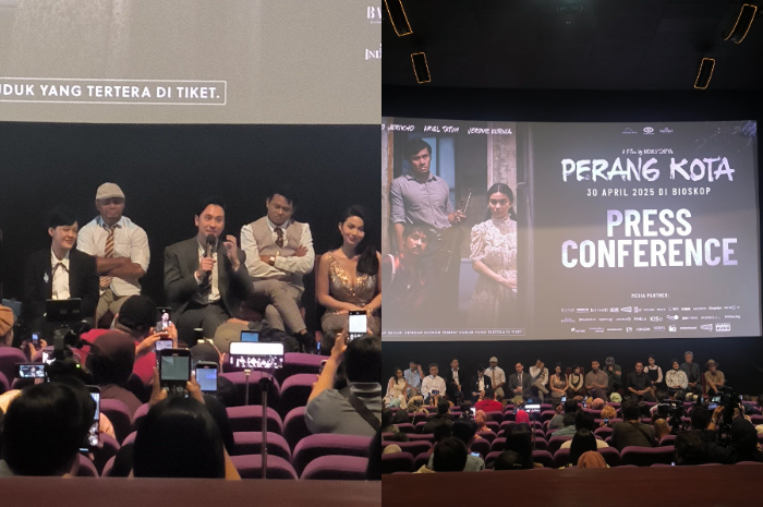 Press Conference film Perang Kota