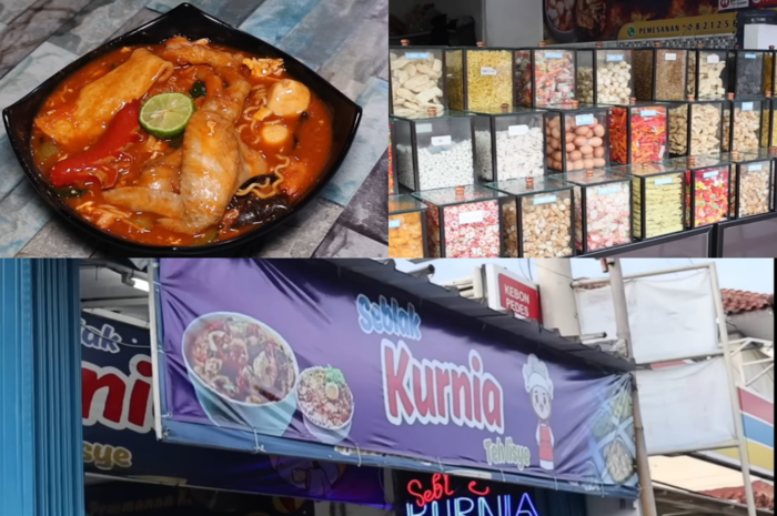Warung Prasmanan Seblak Kurnia Teh Lisye di Bogor.
