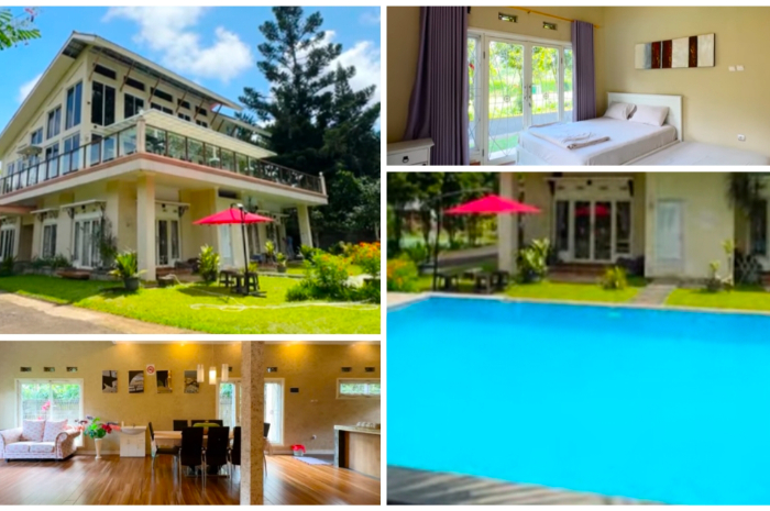 Rekomendasi tempat menginap di The Ayesha Villa di kawasan Puncak, Kabupaten Bogor.