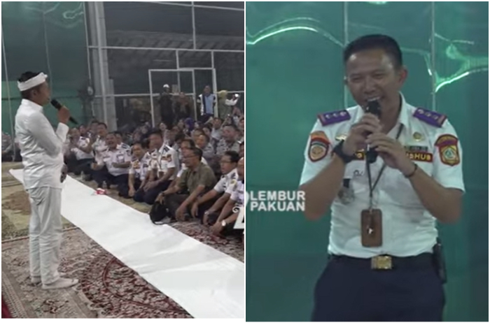 Gubernur Jawa Barat Dedi Mulyadi kembali bertemu dengan Kabid Lalu Lintas dan Angkutan Dishub Kabupaten Bogor, Dadang Kosasih.