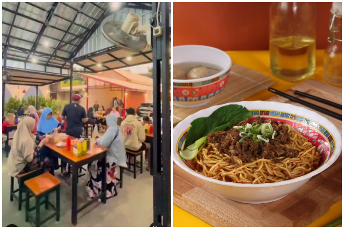 Suasana Mie Sapi Majapahit di Jl. Kol. Edy Yoso Martadipura No. 94, Pakansari, Cibinong, Bogor.