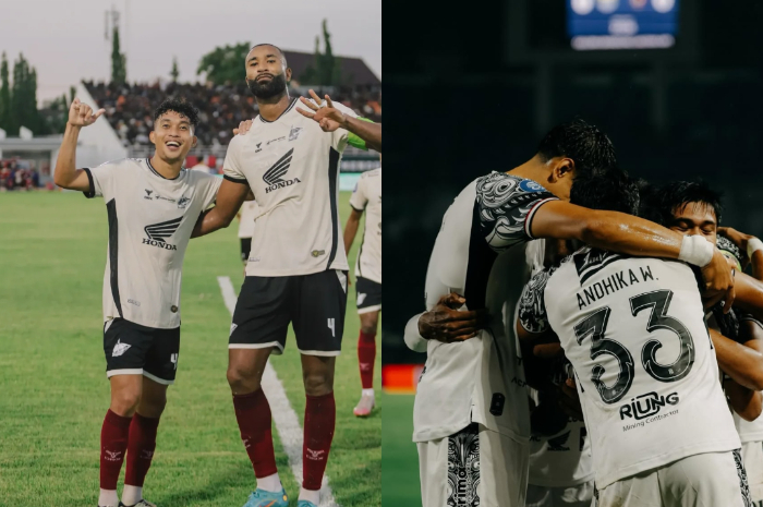 PSM Makassar (kiri) dan Bali United FC (kanan)