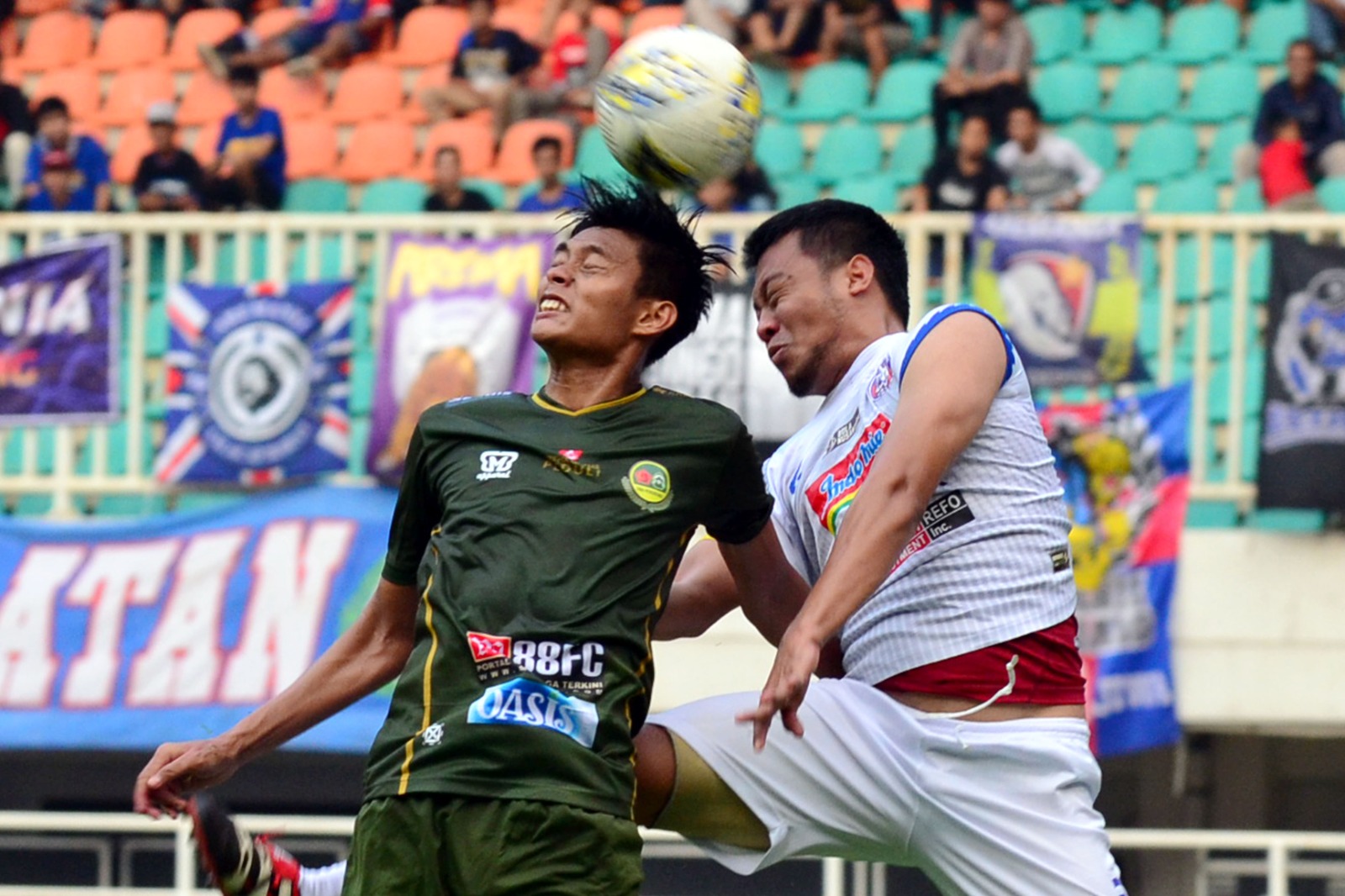 Persikabo 1973 saat berlaga di Stadion Pakansari, Kecamatan Cibinong, Kabupaten Bogor.