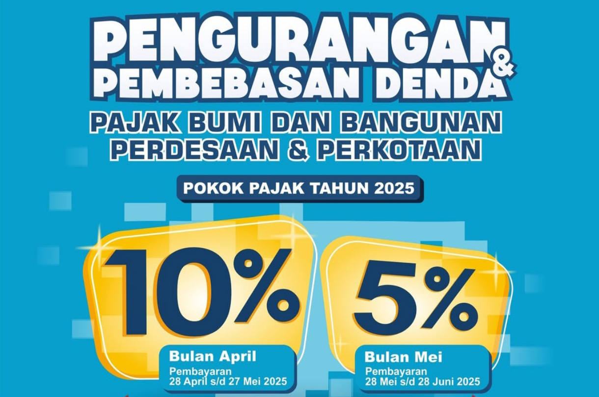 Bapenda Kota Bogor memberikan diskon PBB untuk masyarakat Bogor.