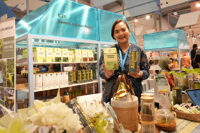 PT Semeru Sumber Rejeki, produsen minuman herbal Kamandalu Ashitaba yang mendapat dukungan BRI untuk tembus pasar luar negeri.