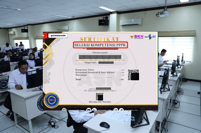 Ilustrasi link resmi dan cara download sertifikat PPPK