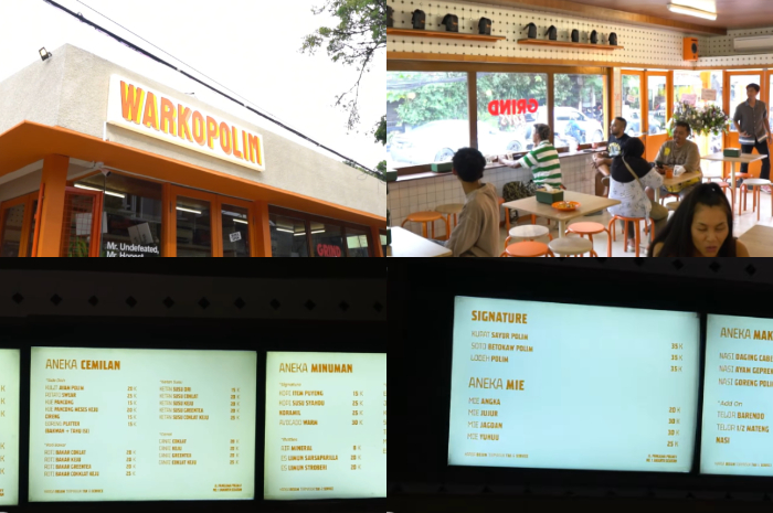Suasana dan menu di Warkopolim