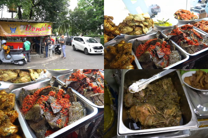Warung makan di Lebak Bulus ada RM Denai yang sedia masakan Padang dengan porsi brutal